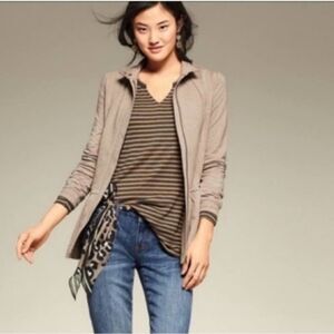 Cabi Striped asymmetrical long sleeve basic layer style 3629 size XS